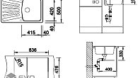 Мойка Blanco Nova 5 S Антрацит (фото 6)